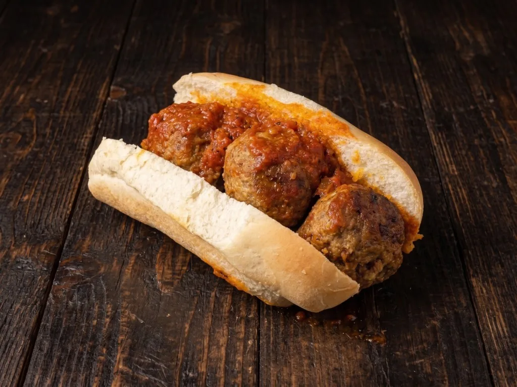 Lil's meatball sandwich at Ricci's lunch counter in McKees Rocks